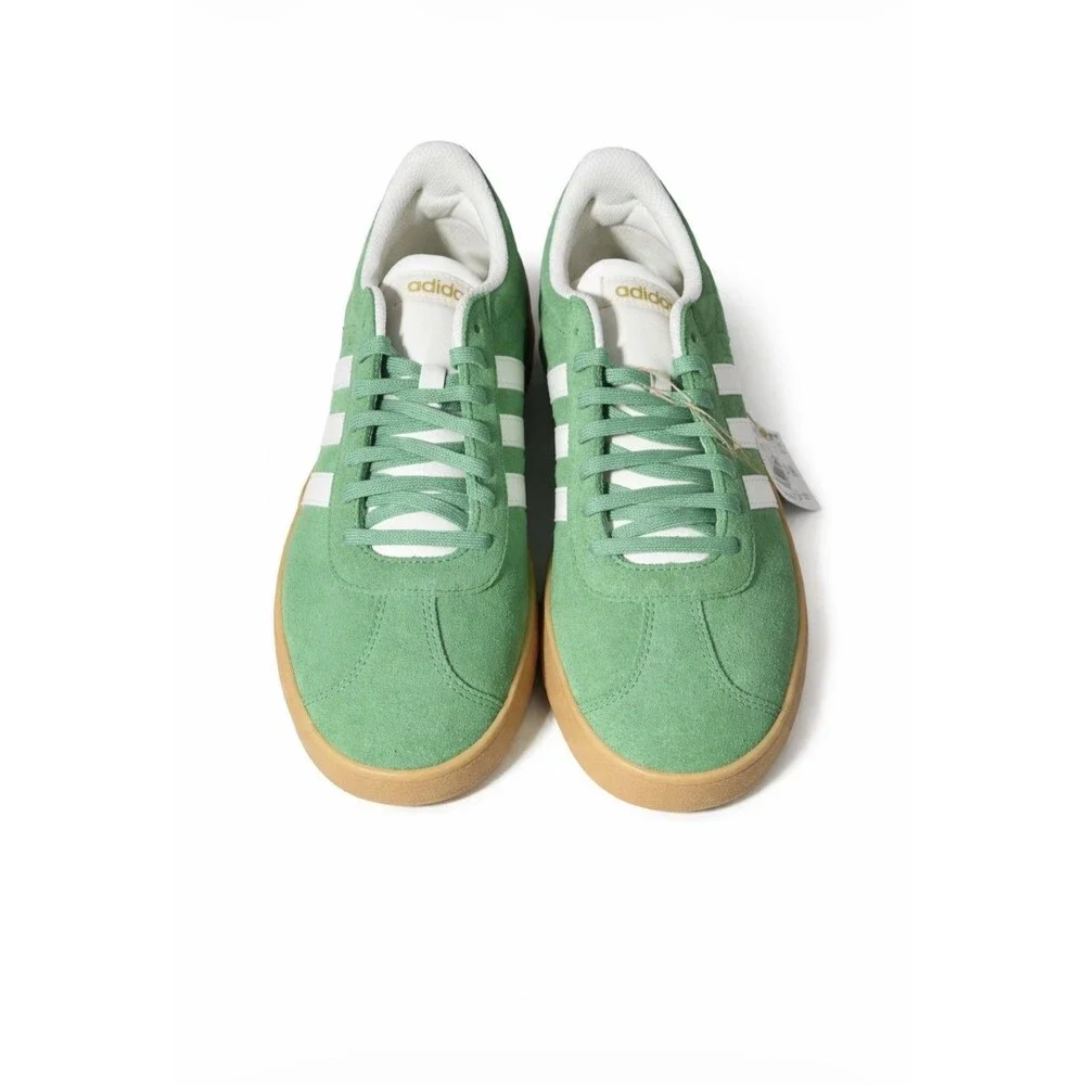 adidas VL Court 2.0 Green Suede Men's Sneakers US Size 10 Casual Lightweight